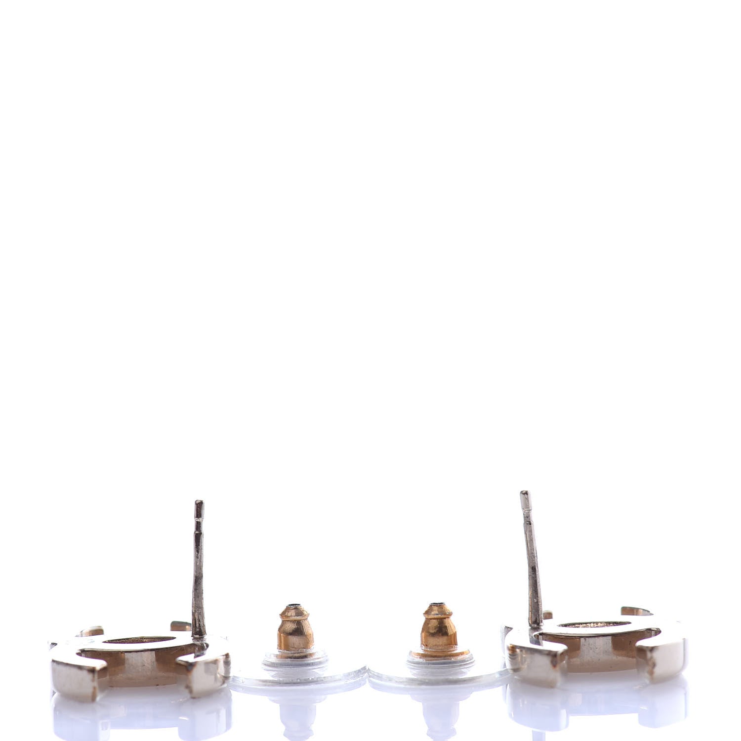 Chanel Metal CC Earrings Gold 3 of 4