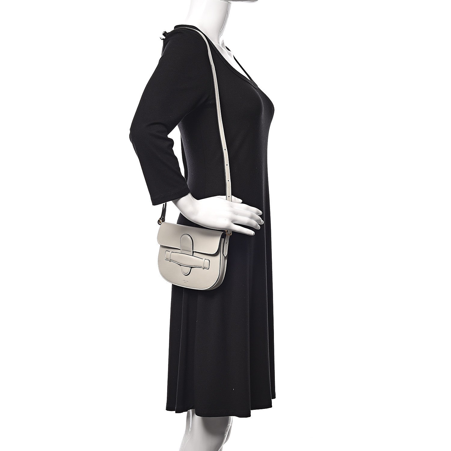 Celine Smooth Calfskin Mini Symmetrical Bag White 2 of 10