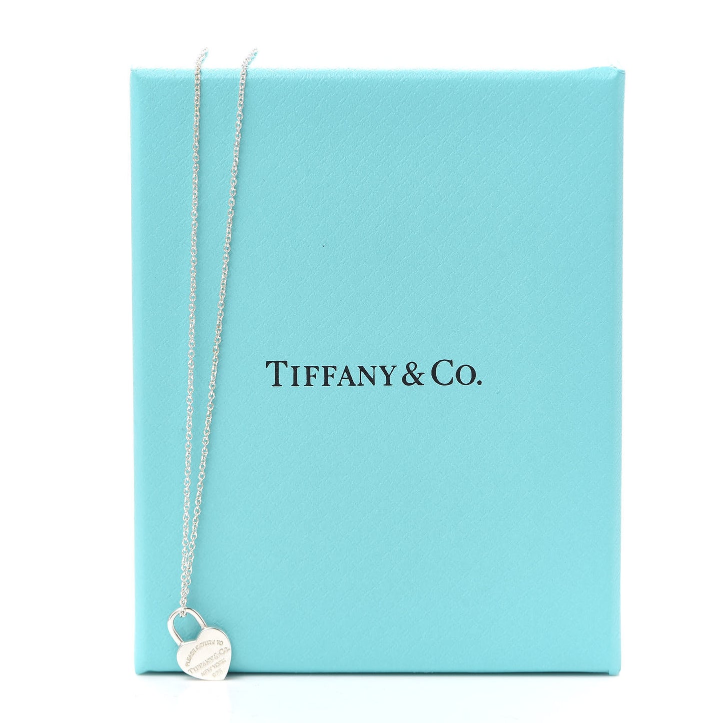 Sterling Silver Return to Tiffany Heart Lock Pendant Necklace