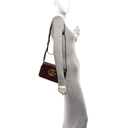 Gucci Vitello Palmellato Lux Small Arli Flap Shoulder Bag Vintage Bordeaux 2 of 11