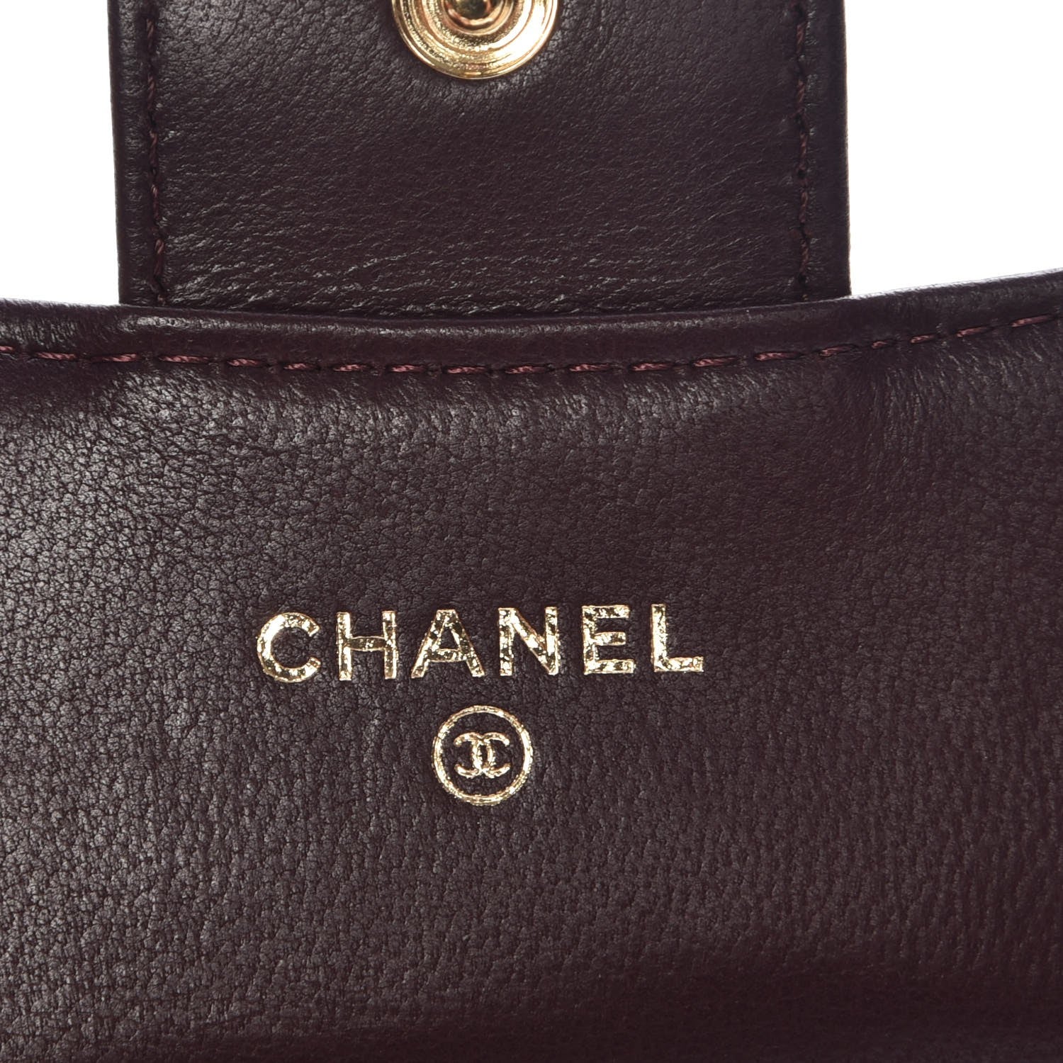 Chanel Aged Calfskin Chevron Quilted Small Reissue Flap Wallet Burgundy 6 of 9