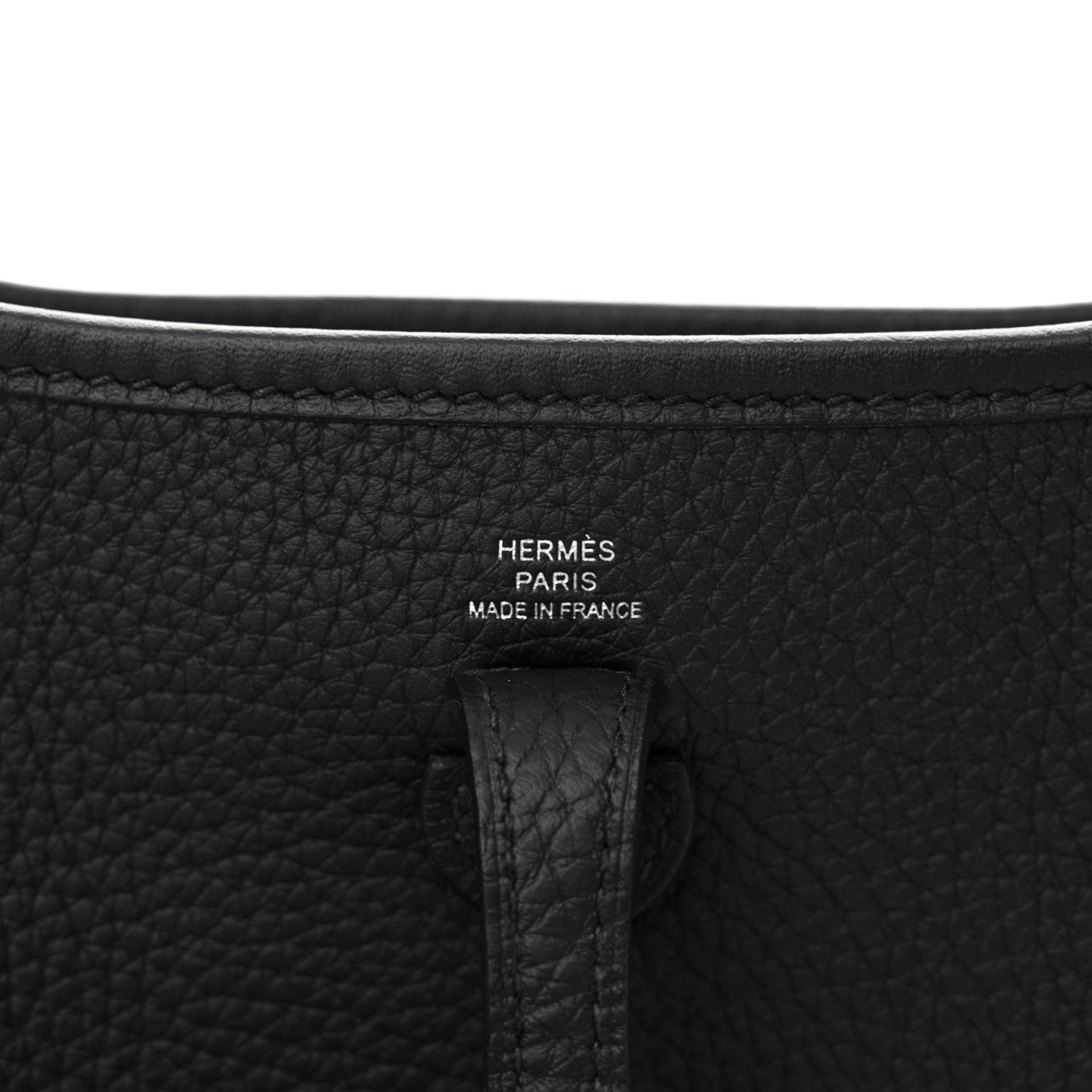 Hermes Taurillon Clemence Evelyne TPM Black 6 of 10