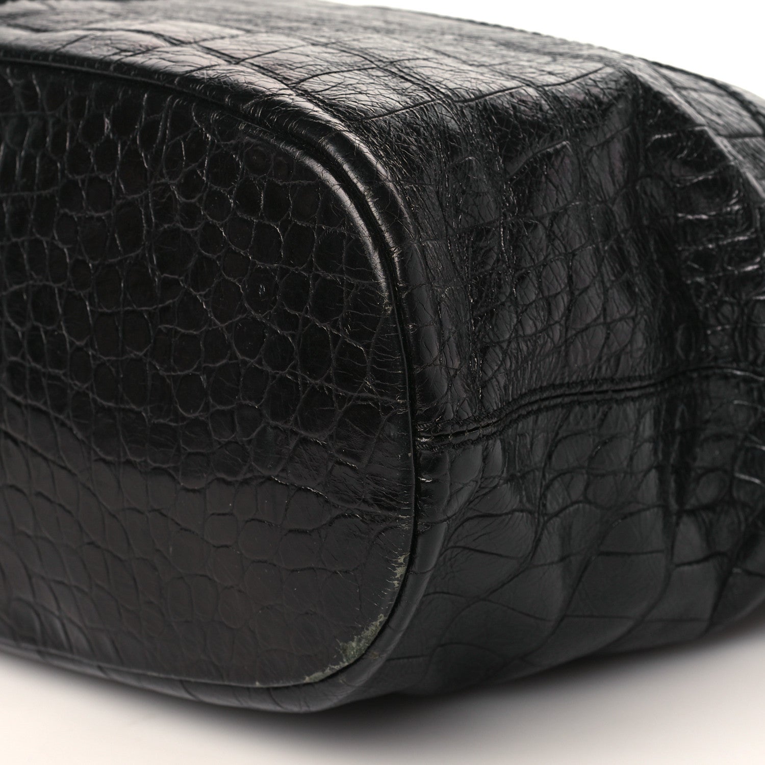 Givenchy Calfskin Crocodile Embossed Medium Nightingale Black 9 of 11