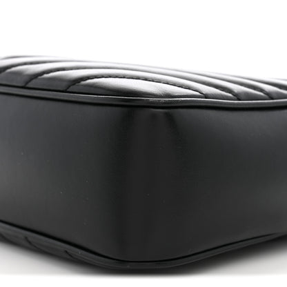 Saint Laurent Calfskin Matelasse Monogram Lou Camera Bag Black 9 of 12
