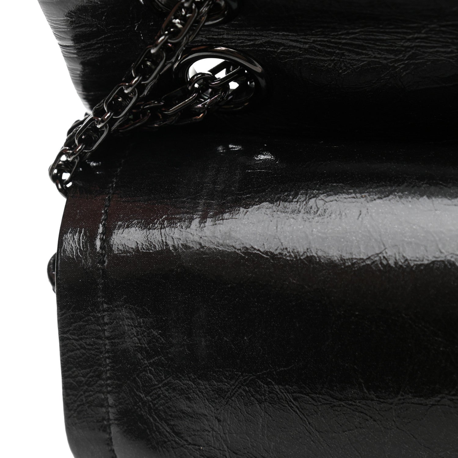 Chanel Glazed Calfskin Quilted 2.55 Reissue 226 Flap So Black 8 of 13