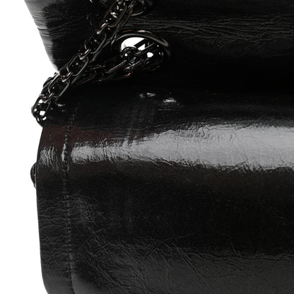 Chanel Glazed Calfskin Quilted 2.55 Reissue 226 Flap So Black 8 of 13