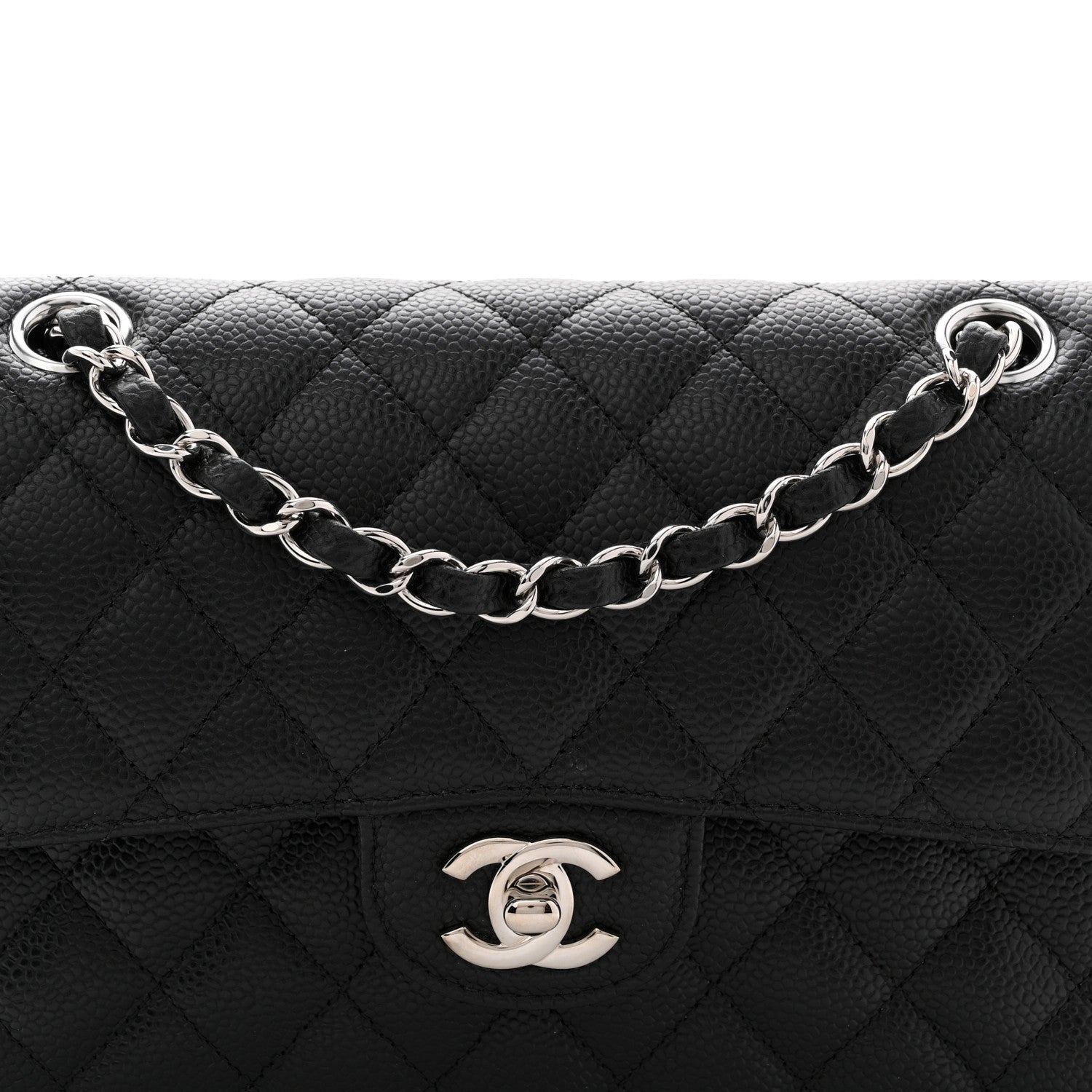 Chanel Caviar Quilted Small Double Flap Black 8 of 11