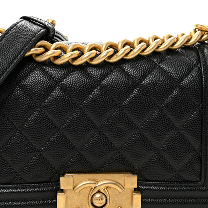 Chanel Caviar Quilted Small Boy Flap Black 8 of 10