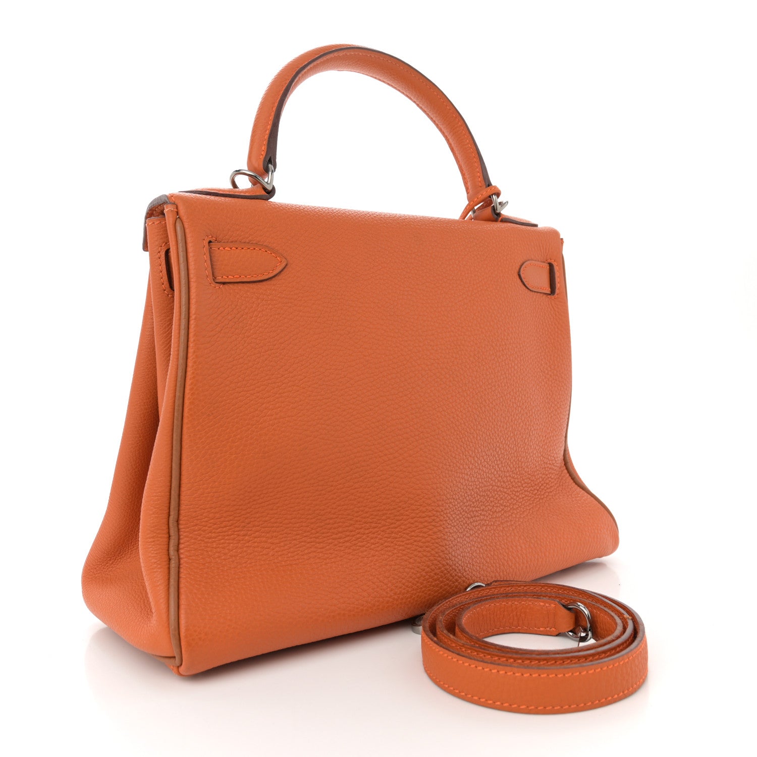 Hermes Togo Kelly Retourne 28 Potiron Gold 3 of 18