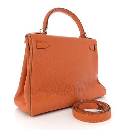Hermes Togo Kelly Retourne 28 Potiron Gold 3 of 18