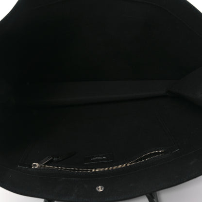 Saint Laurent Linen Calfskin Rive Gauche Tote Black 5 of 13