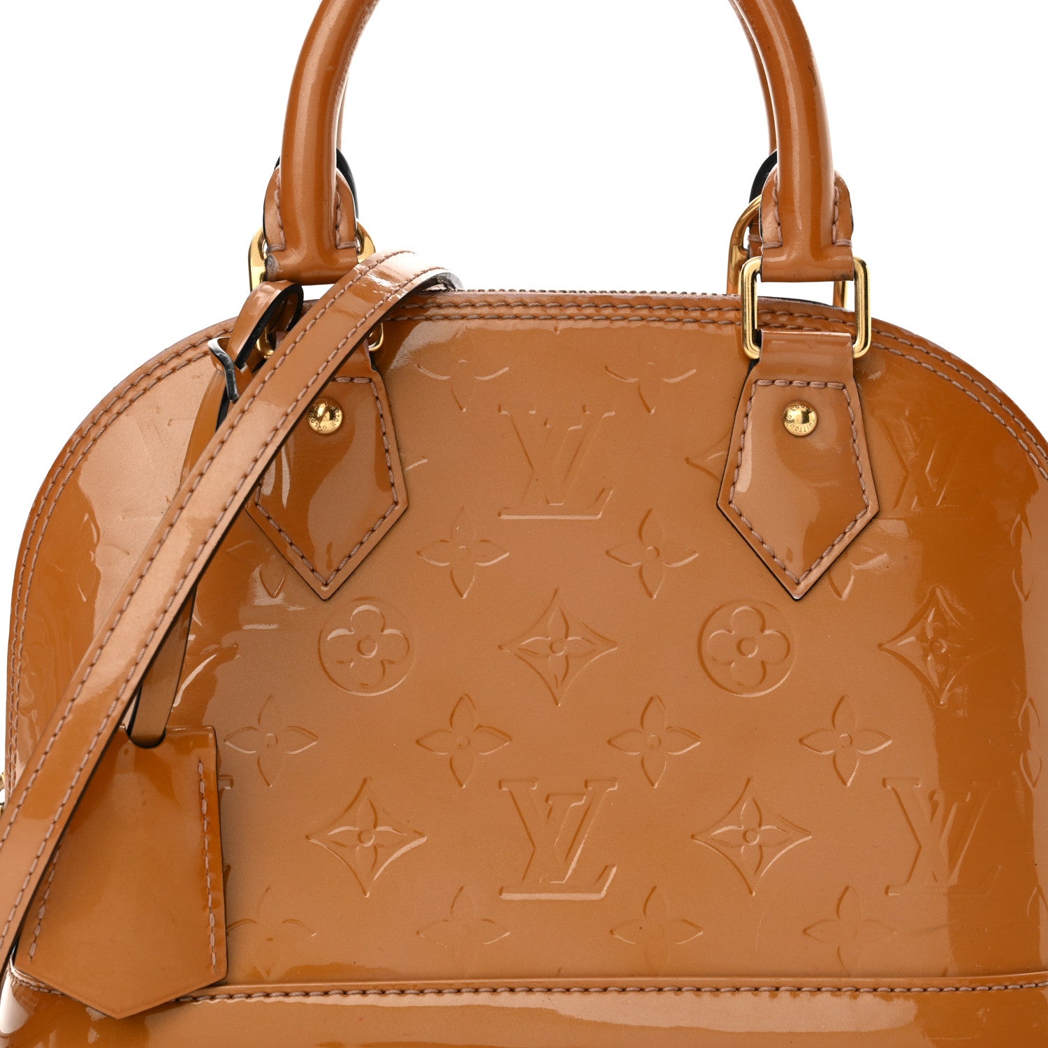 Louis Vuitton Vernis Alma BB Rose Velours 8 of 17