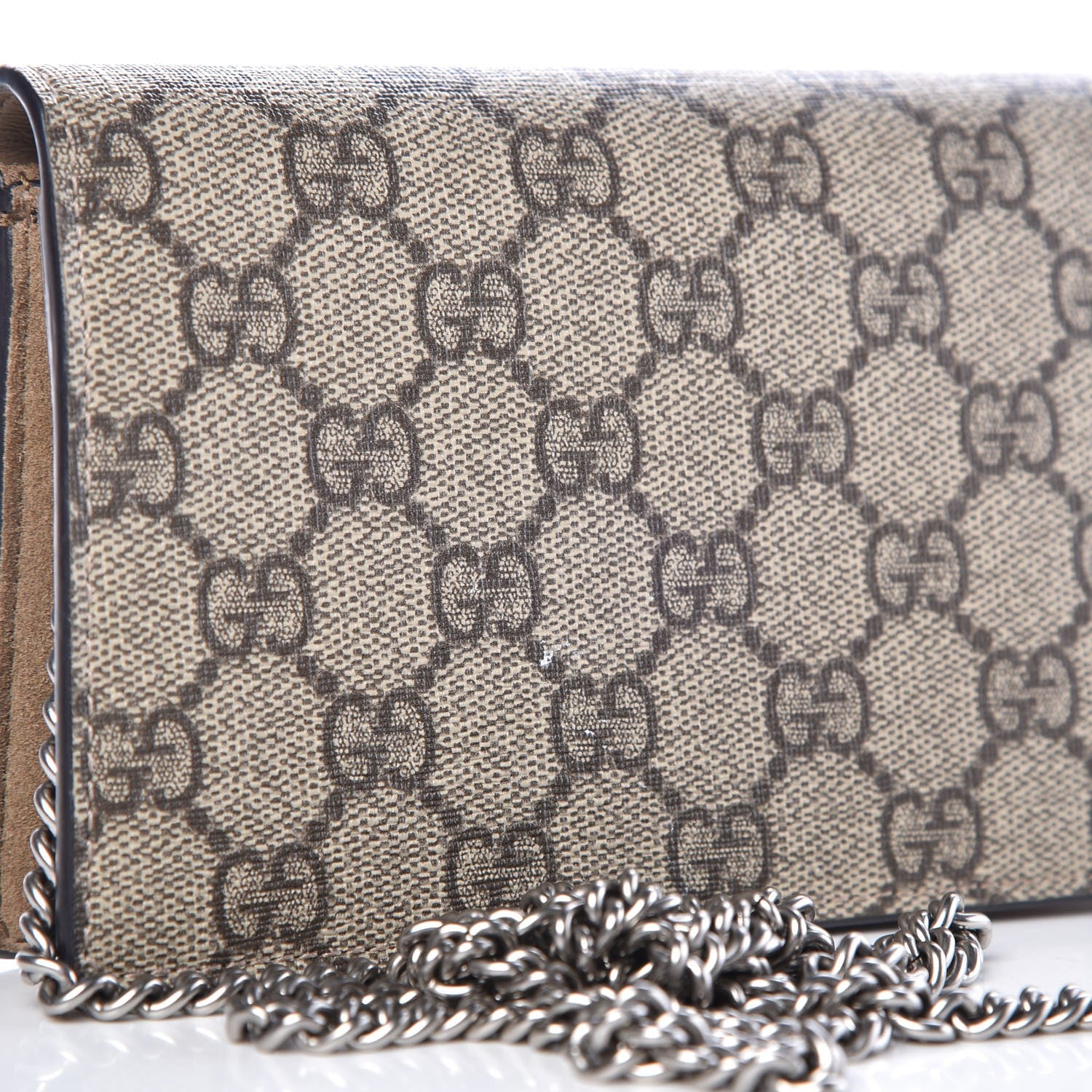 Gucci GG Supreme Monogram Super Mini Dionysus Shoulder Bag Taupe 8 of 8