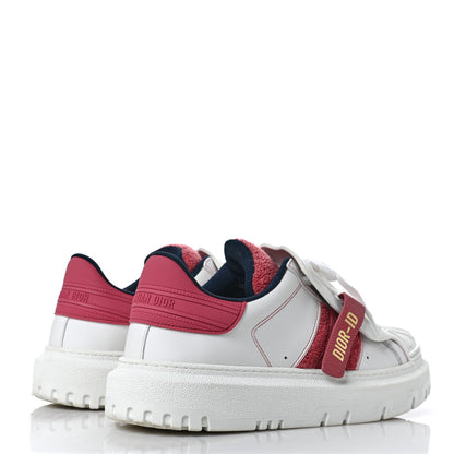 Christian Dior Suede Patent Terry Cloth Dior-ID Platform Sneakers 41 White Framboise 4 of 11