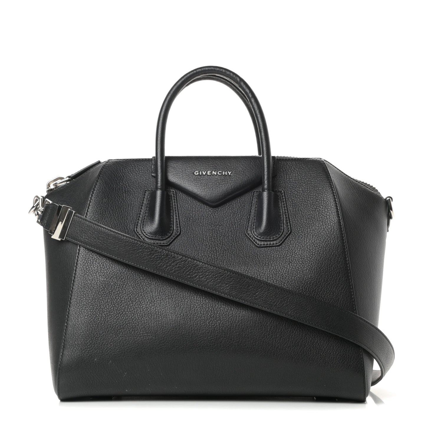 Sugar Goatskin Medium Antigona Black