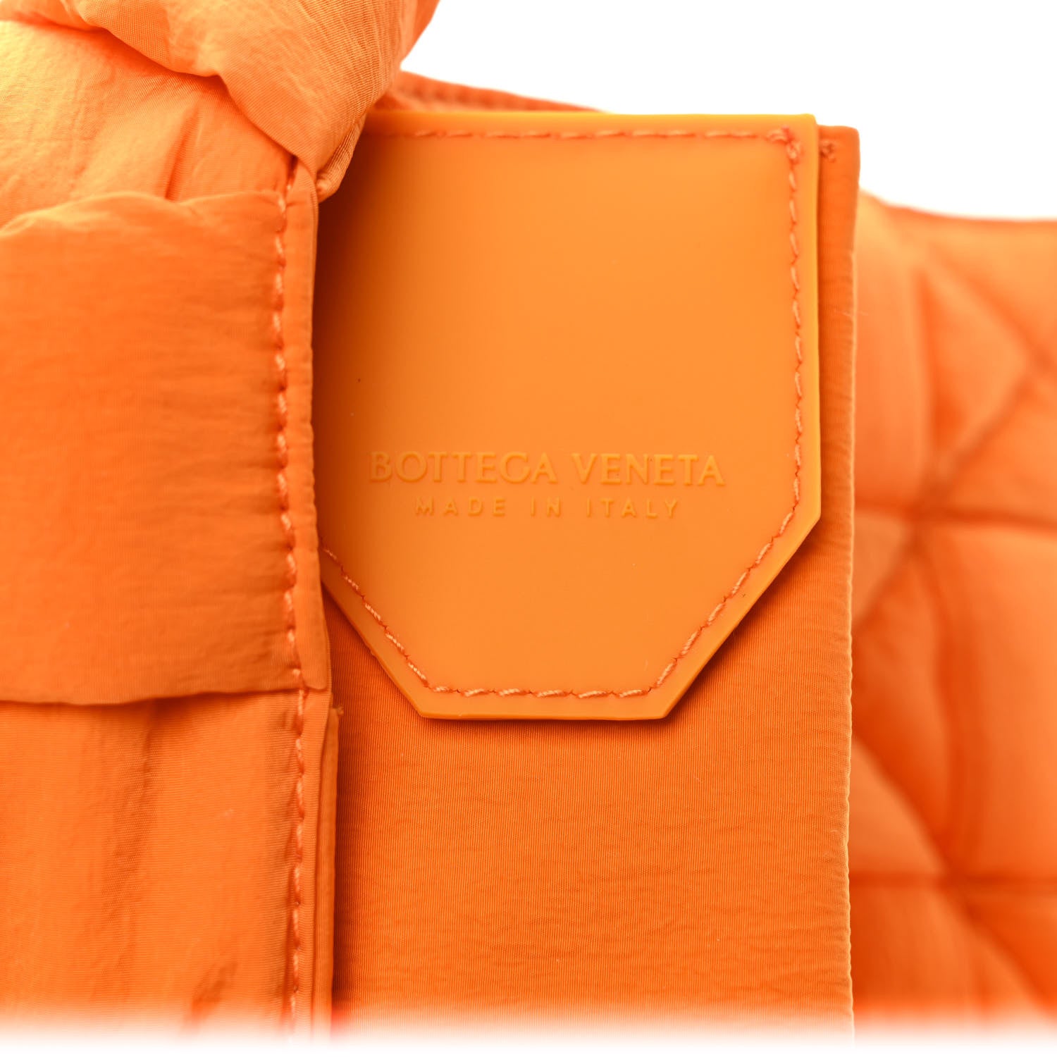 Bottega Veneta Nylon Intrecciato Padded Tech Candy Cassette Bag Orange 7 of 9