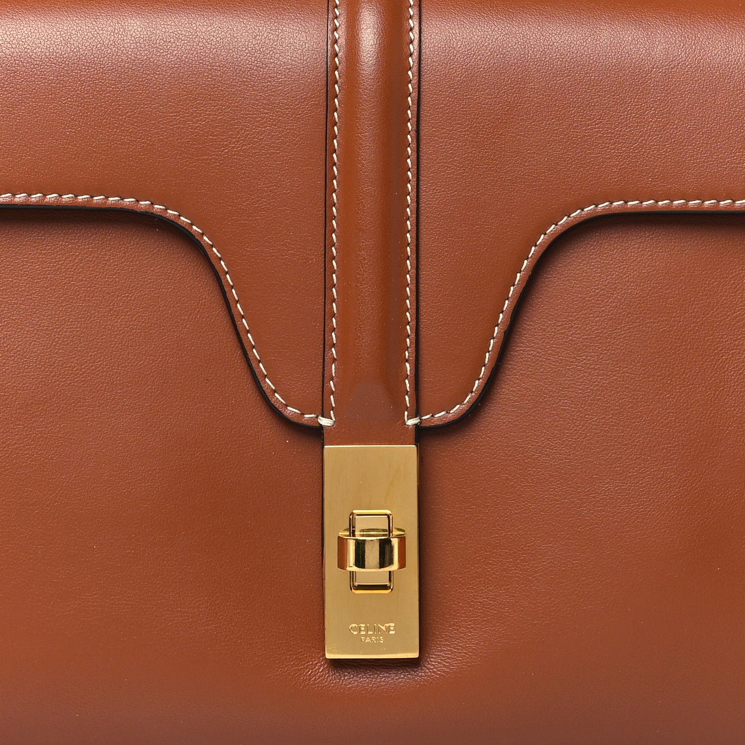 Celine Smooth Calfskin Teen Soft 16 Shoulder Bag Tan 8 of 11