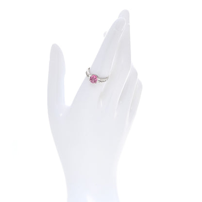 Parker & West by FASHIONPHILE Platinum Diamond Pink Sapphire .31ctw Solitaire Half Band Ring 56 7.5 2 of 5