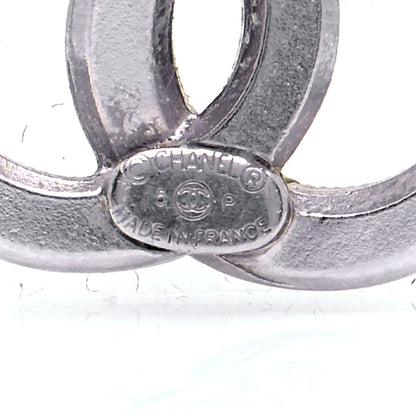 Chanel Baguette Crystal CC Earrings Silver 5 of 5