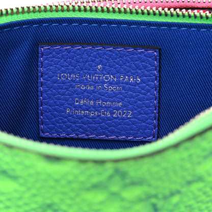 Louis Vuitton Taurillon Illusion Trio Pouch Bleu Rose 7 of 10