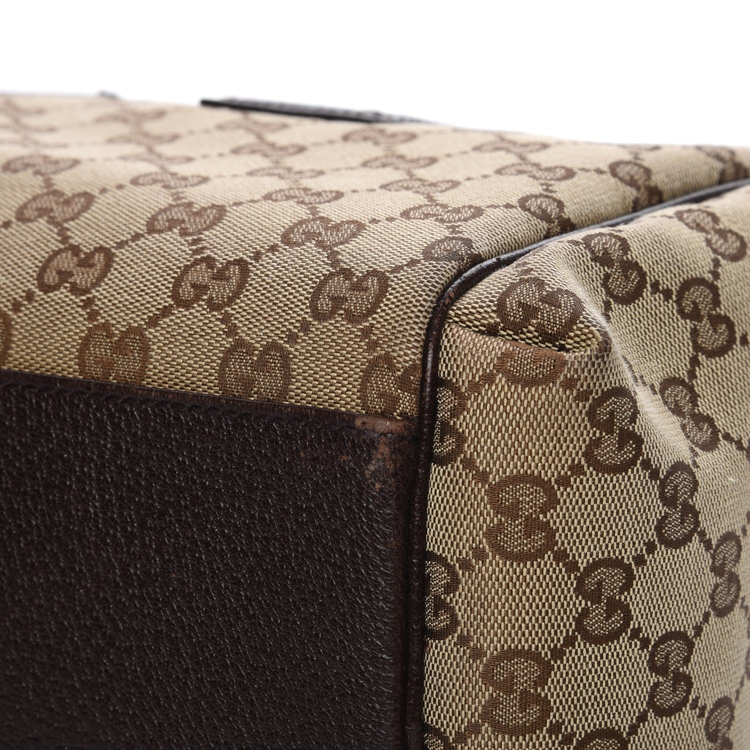Gucci GG Monogram Web Small Carry On Duffle Beige Brown 9 of 11