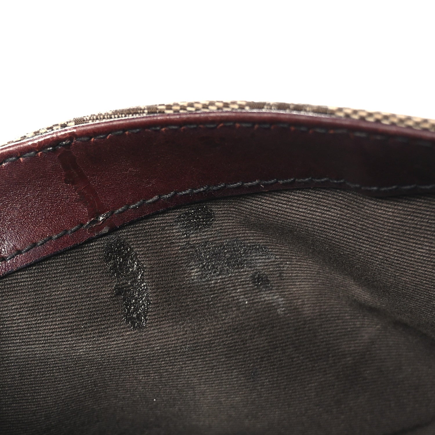 Gucci Monogram Studded Horsebit Clutch Bordeaux 9 of 11
