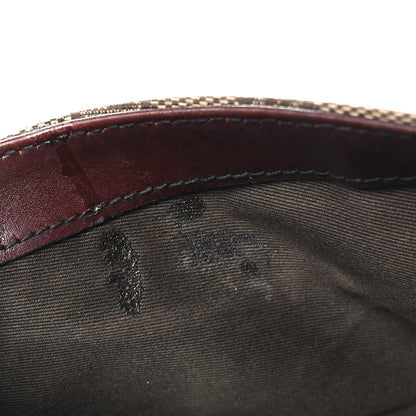 Gucci Monogram Studded Horsebit Clutch Bordeaux 9 of 11