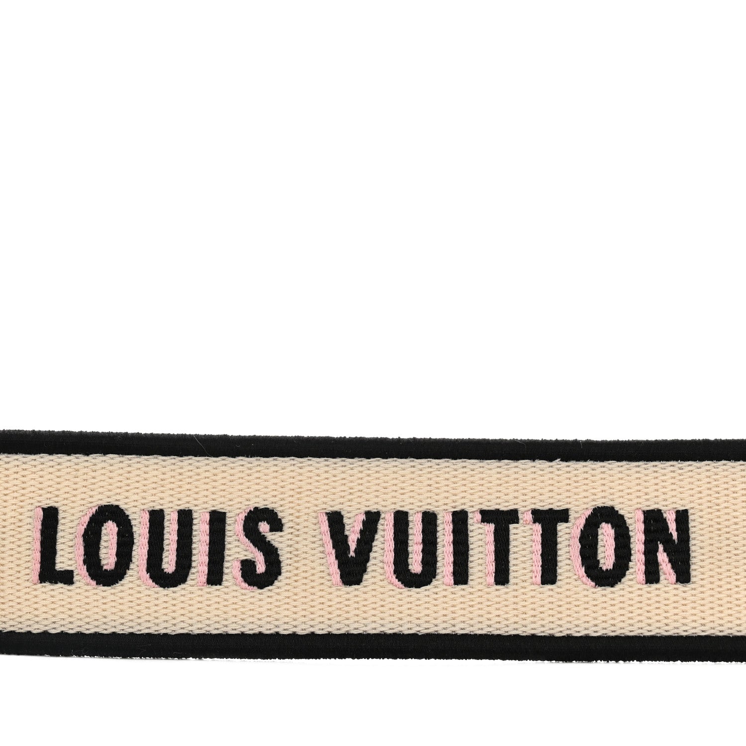 Louis Vuitton Jacquard Bandouliere Shoulder Strap Cream Black 3 of 4