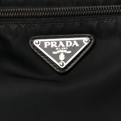 Prada Nylon Saffiano Flat Messenger Bag Black 10 of 13