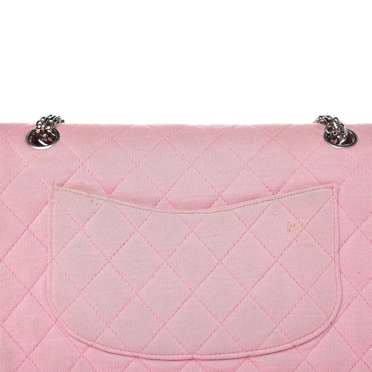 Jersey Quilted Medium Double Flap Pink