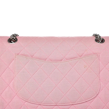 Chanel Jersey Quilted Medium Double Flap Pink 13 of 15