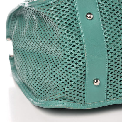 Chanel Calfskin Perforated Up In The Air Tote Green 10 of 12