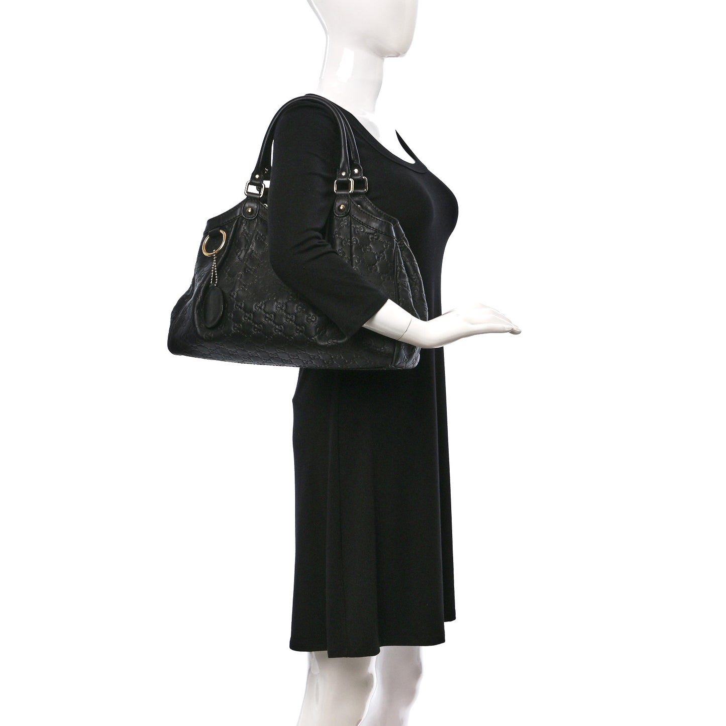 Guccissima Medium Sukey Tote Black
