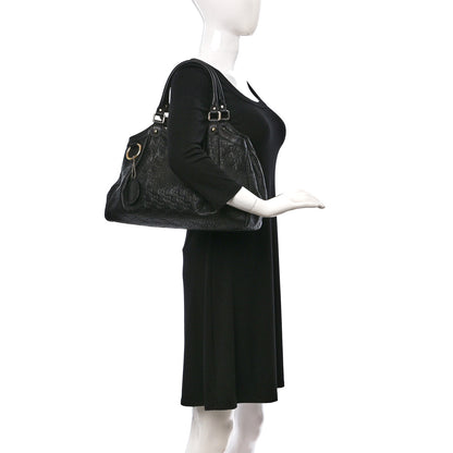Gucci Guccissima Medium Sukey Tote Black 2 of 9