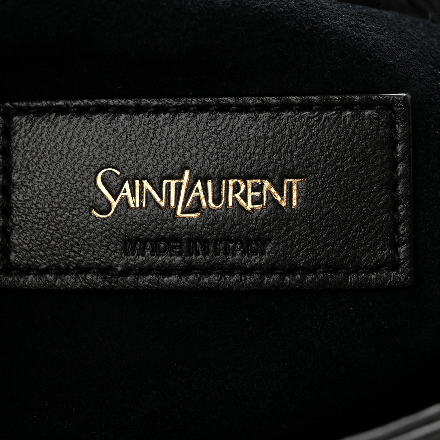 Saint Laurent Crinkled Calfskin Cassandre Hobo Black 6 of 10