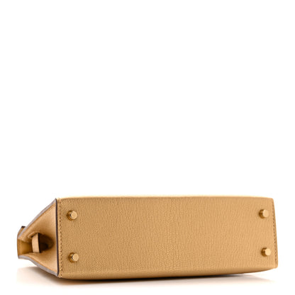 Hermes Metallic Chevre Chamkilight Mini Kelly Sellier 20 Dore 4 of 11