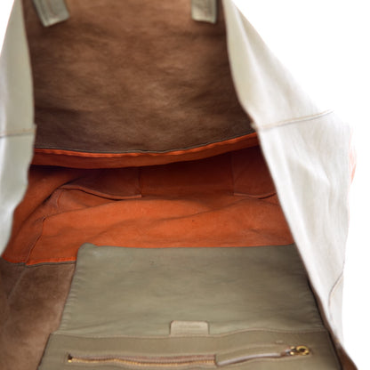 Celine Lambskin Bi-Cabas Fluo Peach 5 of 14