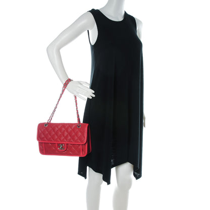 Chanel Caviar Quilted Medium French Riviera Flap Red 2 of 8