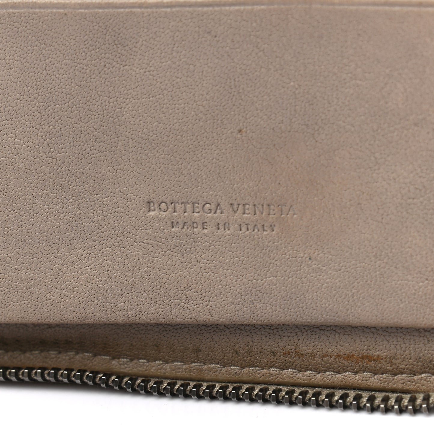 Nappa Intrecciato Zip Around Wallet Mink