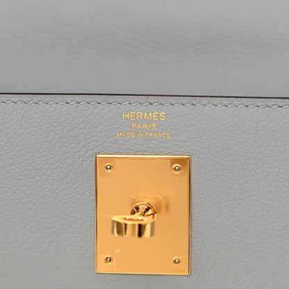 Hermes Evercolor Kelly Retourne 28 Bleu Glacier 6 of 12
