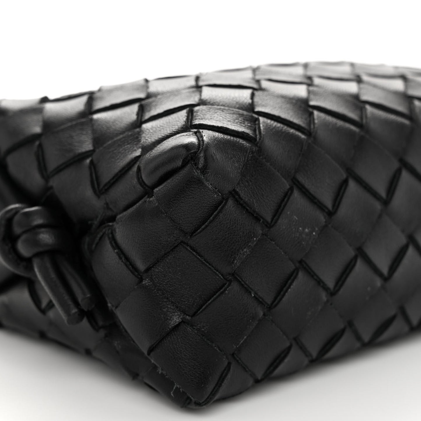 Nappa Intrecciato Mini Loop Camera Bag Black