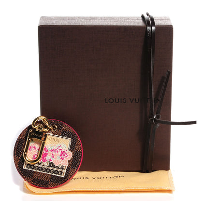 Louis Vuitton Damier Ebene Illustre Posies Bag Charm 3 of 5