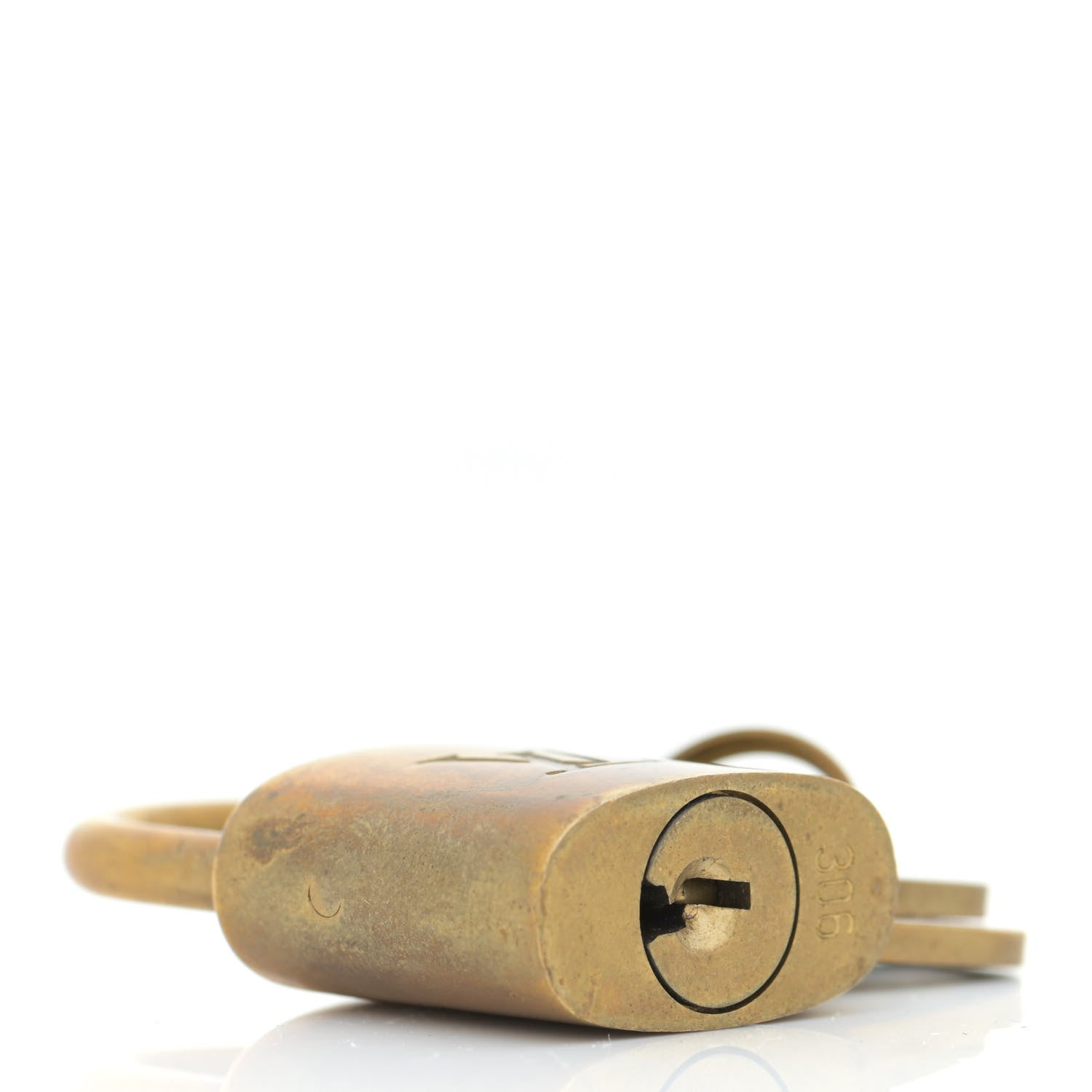 Louis Vuitton Brass Lock and 2 Keys Set #306 6 of 8