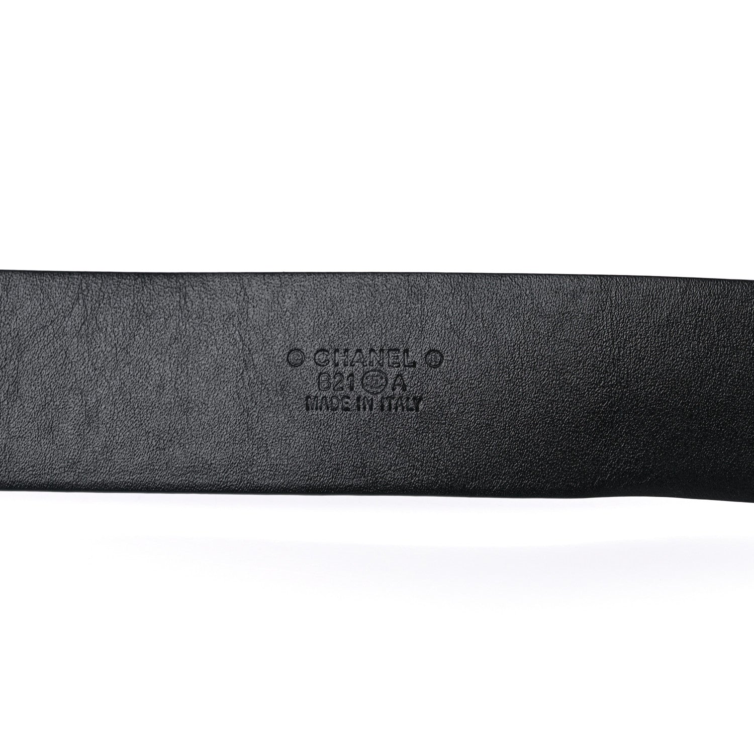 Chanel Calfskin Pearl Crystal CC Belt 85 34 Black 3 of 6