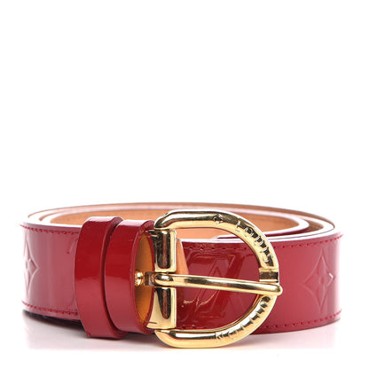 Louis Vuitton Vernis Ceinture 30mm Belt 80 32 Rouge 1 of 7