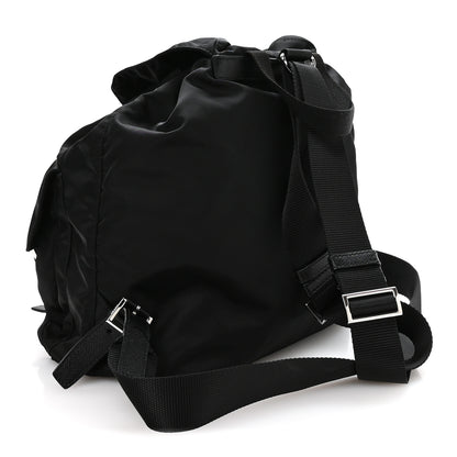 Prada Re-Nylon Vela Saffiano Medium Backpack Black 4 of 12