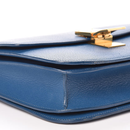 Celine Goatskin Medium Classic Box Flap Bag Deepsea 8 of 9