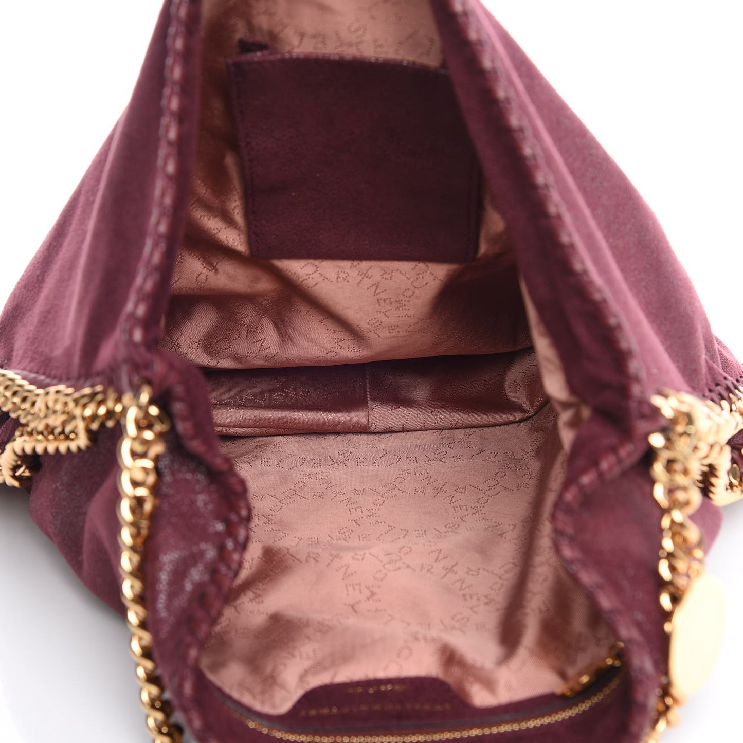 Shaggy Deer Falabella Hobo Tote Plum