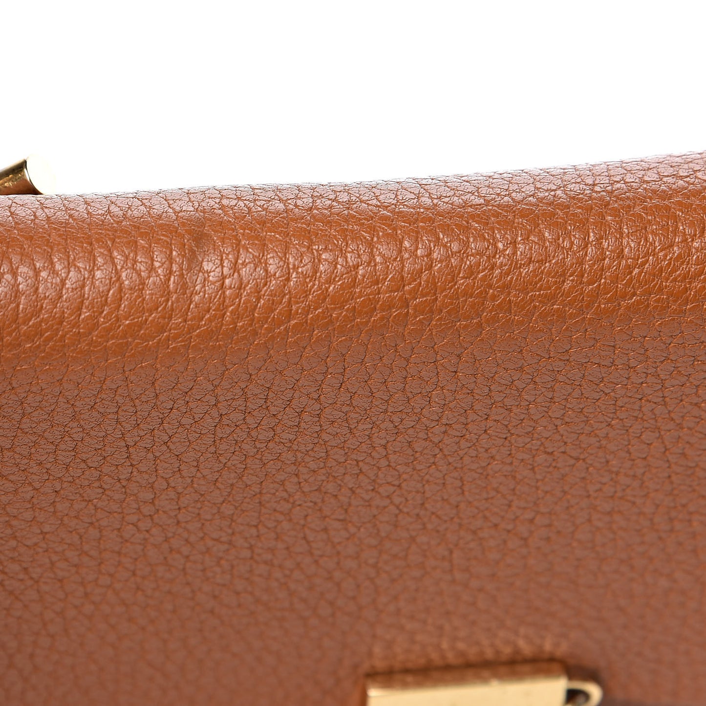 Grained Lambskin Drew Shoulder Bag Caramel