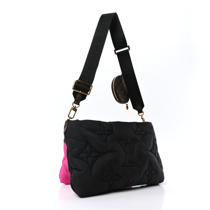 Louis Vuitton Econyl Monogram Pillow Maxi Multi Pochette Accessories Black Fuchsia 3 of 10